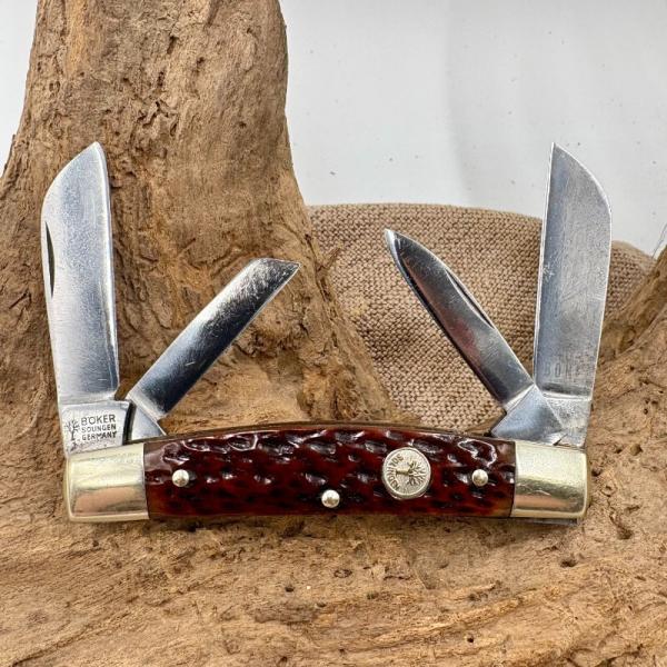  BOKER TREE BRAND CLASSIC 4 Blade CONGRESS SOLINGEN GERMANY KNIFE Vintage (117)