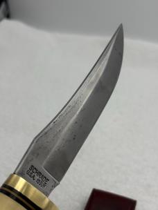 Schrade 153UH Golden Spike Fixed Blade Knife Made In USA Vintage