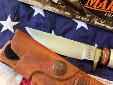 Marbles USA -Plainsman Skinner w/ Stag handles & Stag pomel -Razor Sharp!