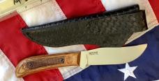 Prototype Queen Fixed Blade 4190 Knife w/ Fancy Wood Handles -NOS