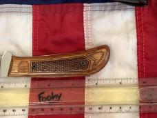 Prototype Queen Fixed Blade 4190 Knife w/ Fancy Wood Handles -NOS