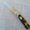 Bobby Toole Bark Mammoth Native ...Cpm154...fluted integral doved bolsters..3 13/16"..coa & pouch 