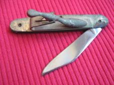 Unique Unusual Vintage Money Clip Folding Knife