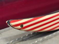 Imperial Knife Co - Prov, R.I. - 1936-1952 - American Flag - Fish Knife, Tickler, Texas Toothpick