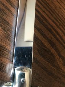A.G.A. Campolin 17.5” Monster Swivel Bolster / Bayonet Blade / Black Acrylic Scales
