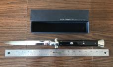 A.G.A. Campolin 17.5” Monster Swivel Bolster / Bayonet Blade / Black Acrylic Scales