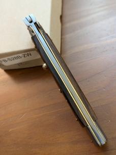 NEW FRANK BELTRAME SWITCHBLADE STILETTO 28cm-11INCH IN ZIRICOTE WOOD BAYONET BLADE 