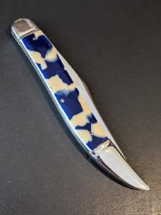 SYRACUSE KNIFE CO. TEXAS TOOTHPICK NICE END OF DAY CELLULOID 8 3/4" OVERALL 
