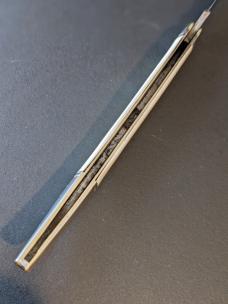 IROQUOIS CUTLERY CO. TEXAS TOOTHPICK NICE CRACKED ICE CELLULOID 8 3/4" OVERALL 
