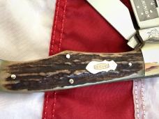 Bulldog Brand 2 Blade Hunter w/ Old DomInion Club Blade w/ Great Slab Stag Handles -NOS