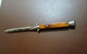 "SUPER NICE" 11" 4mm POLISHED "ORANGE BEECHWOOD FRANK BELTRAME KRIS BLADE.