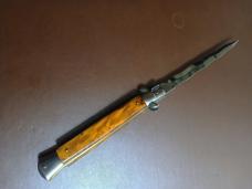 "SUPER NICE" 11" 4mm POLISHED "ORANGE BEECHWOOD FRANK BELTRAME KRIS BLADE. 