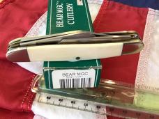 Bear & Son MGC, First Production Run, 5 Blade Stockman w/ Ivory Handles in Orig box -NOS