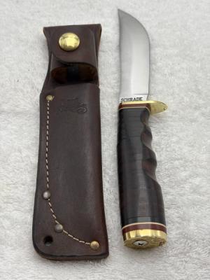 Schrade Vintage 497 "The 49er" Fixed Blade Sheath Knife Made In USA