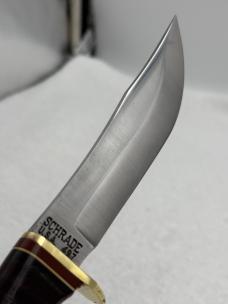 Schrade Vintage 497 "The 49er" Fixed Blade Sheath Knife Made In USA