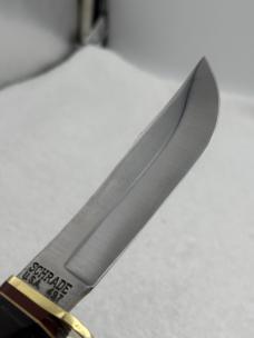 Schrade Vintage 497 "The 49er" Fixed Blade Sheath Knife Made In USA