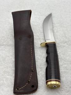 Schrade Vintage 497 "The 49er" Fixed Blade Sheath Knife Made In USA