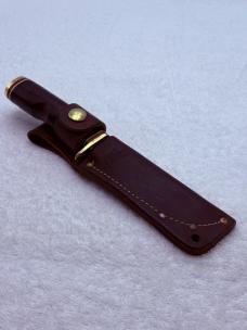 Schrade Vintage 497 "The 49er" Fixed Blade Sheath Knife Made In USA