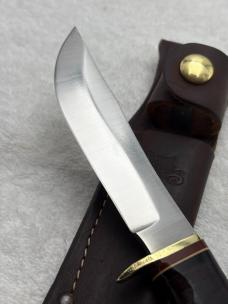 Schrade Vintage 497 "The 49er" Fixed Blade Sheath Knife Made In USA
