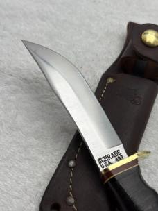 Schrade Vintage 497 "The 49er" Fixed Blade Sheath Knife Made In USA