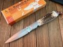 A.G. Russell Agent Knife Stag ATS-34 Blade 