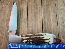 A.G. Russell Agent Knife Stag ATS-34 Blade 