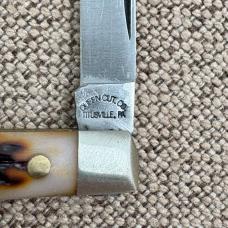 Vintage Queen Cutlery #9180 2 Blade Pen Pocket Knife 1997 Titusville USA (158)