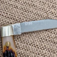 Vintage Queen Cutlery #9180 2 Blade Pen Pocket Knife 1997 Titusville USA (158)