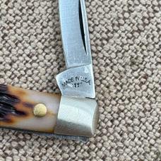 Vintage Queen Cutlery #9180 2 Blade Pen Pocket Knife 1997 Titusville USA (158)