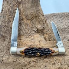 Vintage Queen Cutlery #9180 2 Blade Pen Pocket Knife 1997 Titusville USA (158)