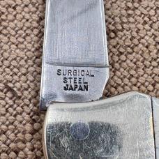 Vintage Parker Cut Co Little Mustang Lockback Knife Surgical Steel Japan (117)