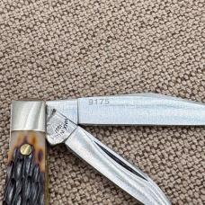 Queen Cutlery Co. USA 9175 Chipped Bark Peanut 2 blade Folding PocketKnife (165)
