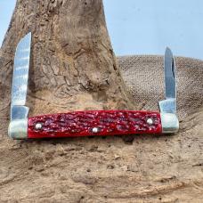 VINTAGE BOKER TREE BRAND UNITED SOLINGEN GERMANY RED BONE CONGRESS KNIFE (168)