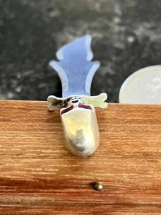 Henry Loos Custom Miniature Sword, Skull Handle, Coffin Shape Box