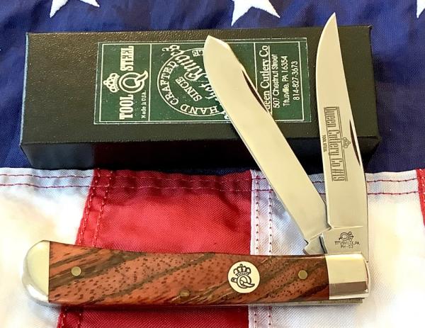 Queen Trapper Knife ( Mdl# 19 CZ) w/ Gorgeous Wood Handles -NM/M -NOS in Orig box