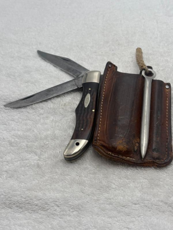 Case XX 1974 6 Dot 6265 Folding 2 Blade Hunter Rare And Hard To Find With Marlin Spike Made In USA Case XX 1974 6 Dot 6265 Folding 2 Blade Hunter Rare And Hard To Find With Marlin Spike Made In USA