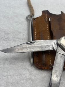 Case XX 1974 6 Dot 6265 Folding 2 Blade Hunter Rare And Hard To Find With Marlin Spike Made In USA