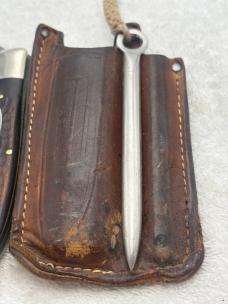 Case XX 1974 6 Dot 6265 Folding 2 Blade Hunter Rare And Hard To Find With Marlin Spike Made In USA