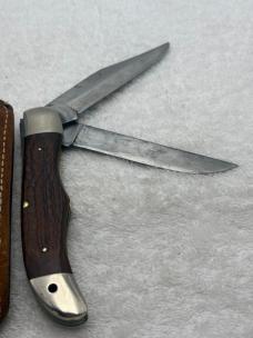 Case XX 1974 6 Dot 6265 Folding 2 Blade Hunter Rare And Hard To Find With Marlin Spike Made In USA
