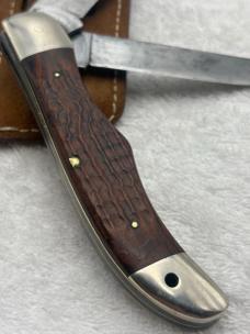 Case XX 1974 6 Dot 6265 Folding 2 Blade Hunter Rare And Hard To Find With Marlin Spike Made In USA