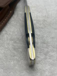 Western S-33 Vintage 1 Blade Lock Back Folder With Sheath Made In USA