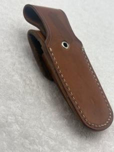 Western S-33 Vintage 1 Blade Lock Back Folder With Sheath Made In USA