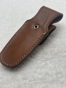 Western S-33 Vintage 1 Blade Lock Back Folder With Sheath Made In USA