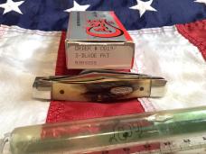 Case xx 1991 Stockman Knife Mdl# 53032 SS With Sweet Stag Handles -NOS in Orig box