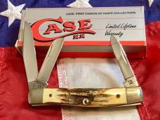 Case xx 1991 Stockman Knife Mdl# 53032 SS With Sweet Stag Handles -NOS in Orig box