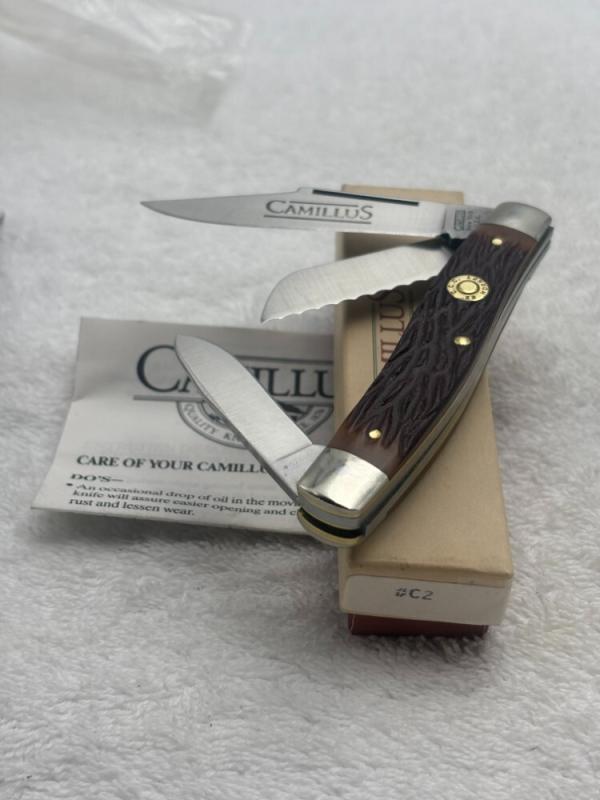 Camillus Cartridge Series 3 Blade Stockman 22 Hornet C2 Made In USA Camillus Cartridge Series 3 Blade Stockman 22 Hornet C2 Made In USA