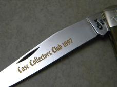 Case Case XX USA 3 Dot 1997 Regular Member Case Collector's Club Bone Bearhead Trapper- New in Tin