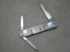 Unbranded Solingen Germany Pearl/Abalone Inlay Gentlemen's Pen Knife 