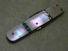 Unbranded Solingen Germany Pearl/Abalone Inlay Gentlemen's Pen Knife 