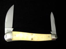 Great Eastern Cutlery GEC Northfield Yellow Snow Acrylic Campfire Whittler Knife NIT USA Made 380225